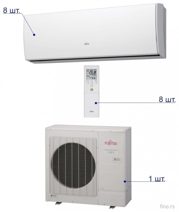 Fujitsu AOIG45LBT8 / ASIG07LUCA*8 kom - slika 3