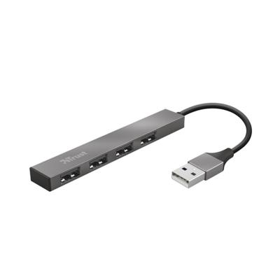 Trust HALYX USB2.0 4xUSB Aluminjum Siva