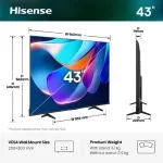 Hisense H43E6ST Smart DLED UHD 4K 43 - slika 3