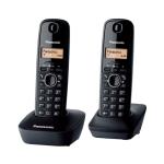 Fiksni telefon Panasonic KX-TG 1612 Duo Crni