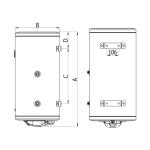 Kombinovani bojler Termorad BT-60IB-21 Levi